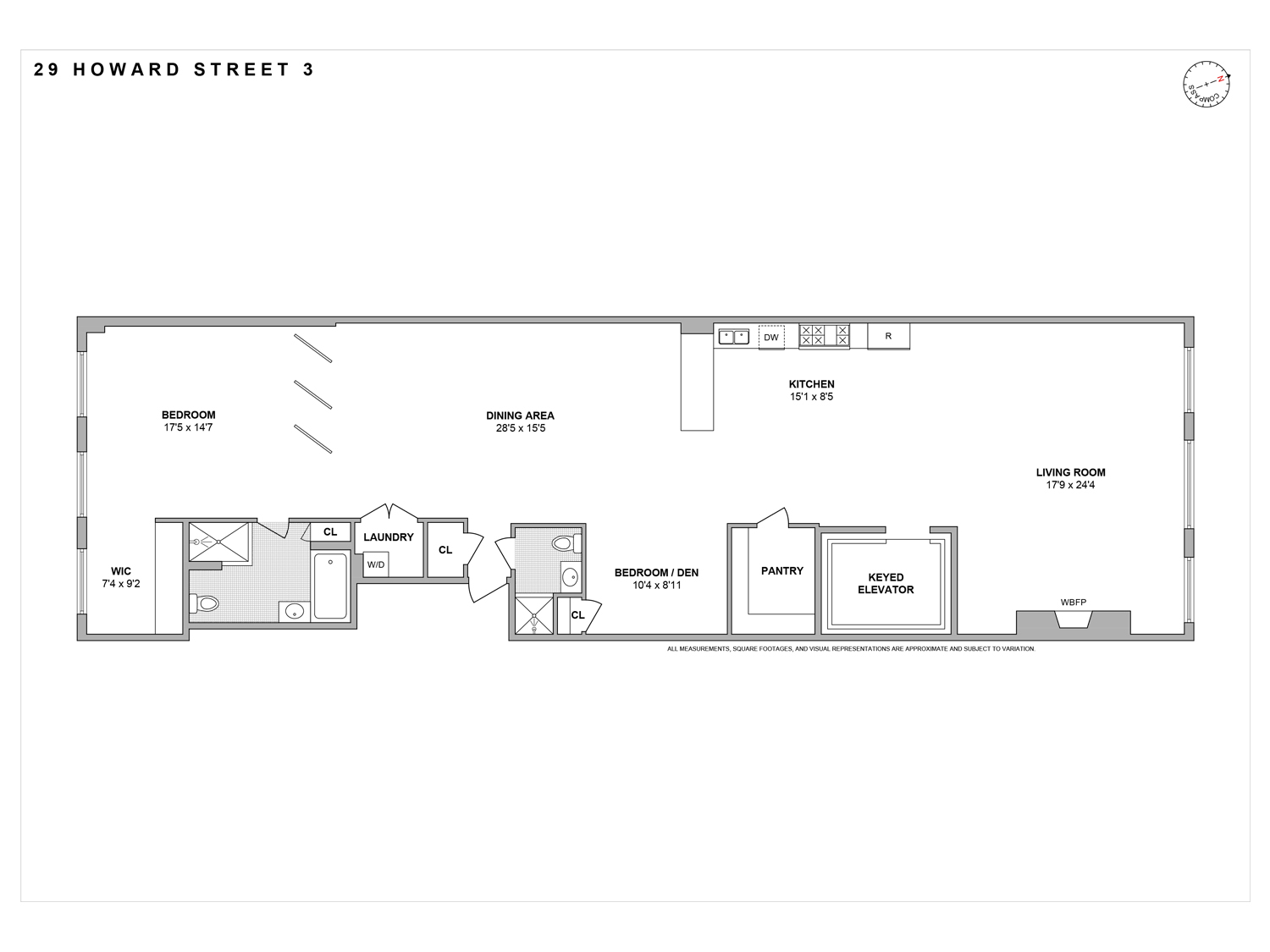 Floorplan for 29 Howard Street, 3