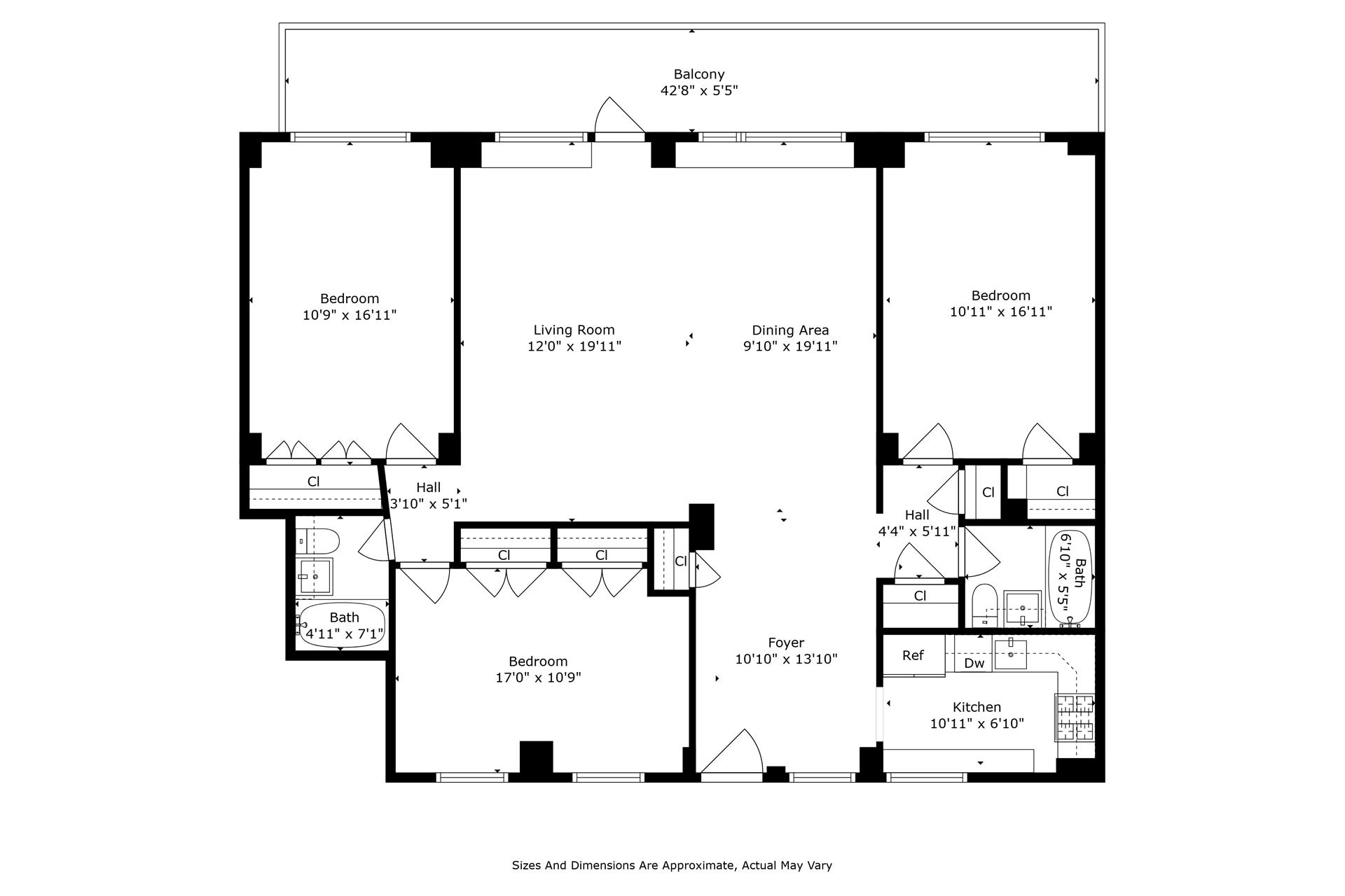 Floorplan for 2575 Palisade Avenue, 5JK