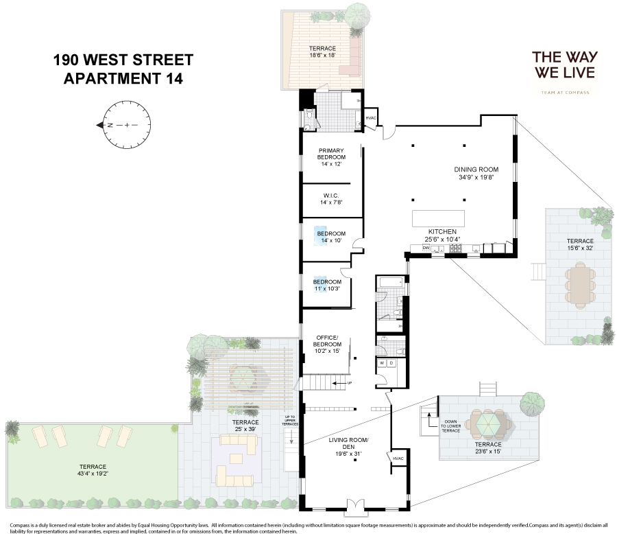 Floorplan for 190 West Street, 14