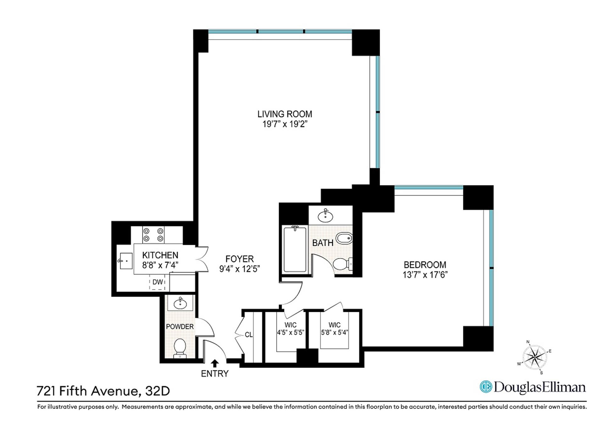 Floorplan for 721 5th Avenue, 32D