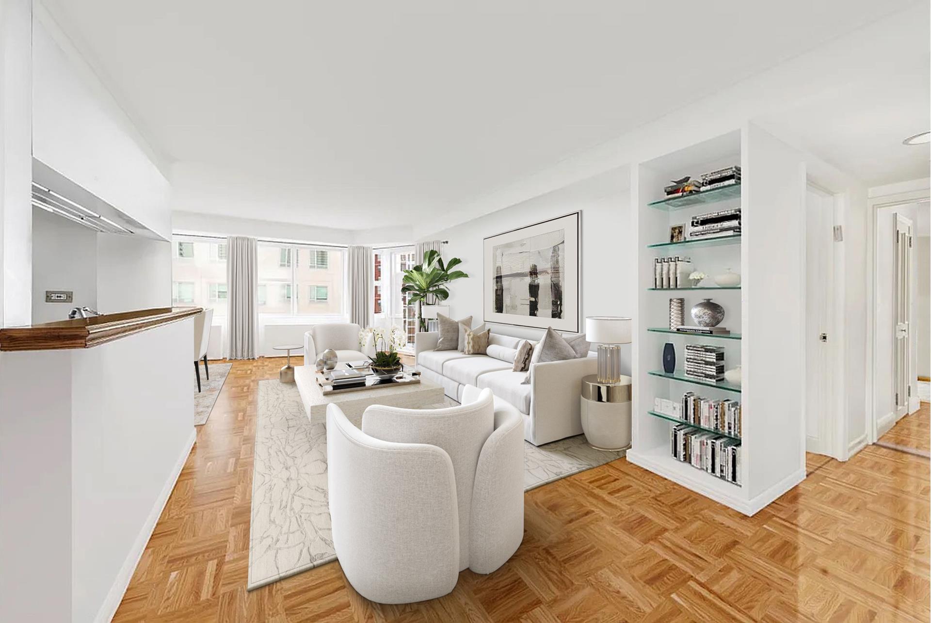 155 East 34th Street 16Mn, Murray Hill, Midtown East, NYC - 3 Bedrooms  
3 Bathrooms  
9 Rooms - 