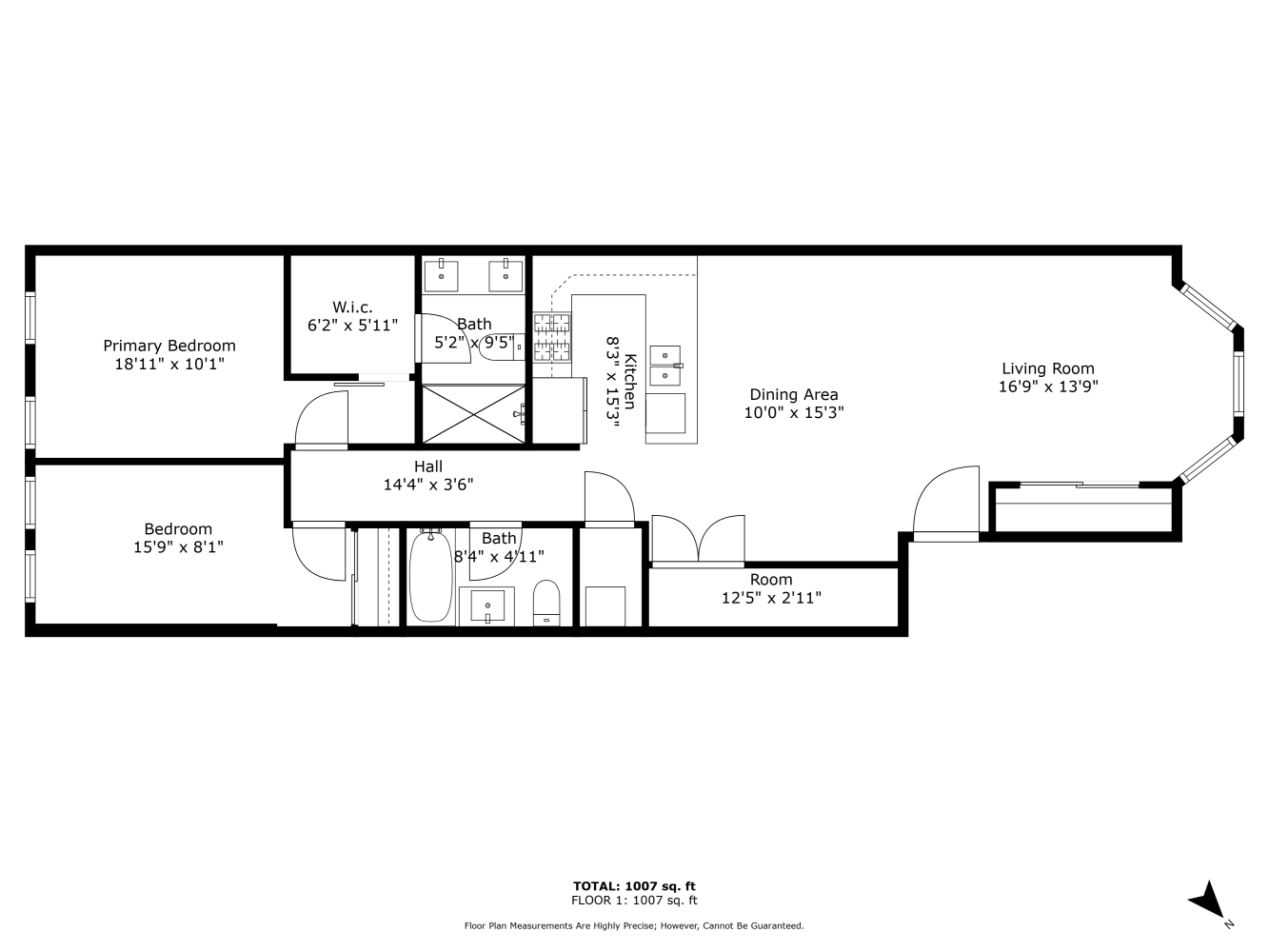 Floorplan for 1300 Putnam Avenue, 2