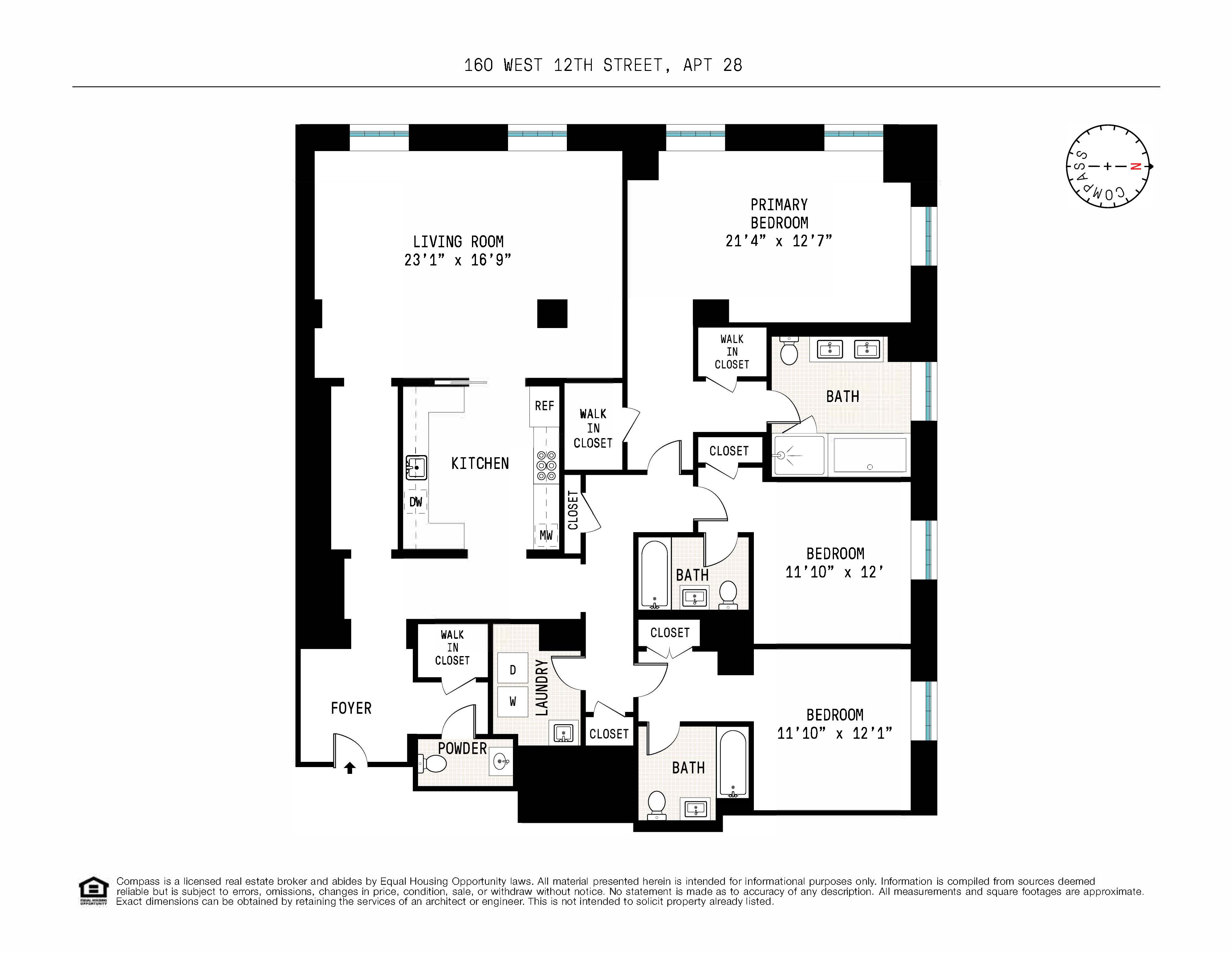 Floorplan for 160 West 12th Street, 28