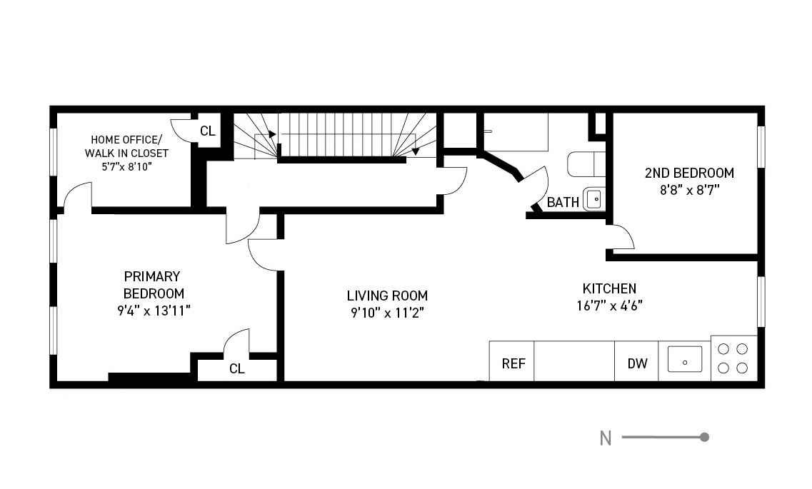 Floorplan for 636 President Street, 2