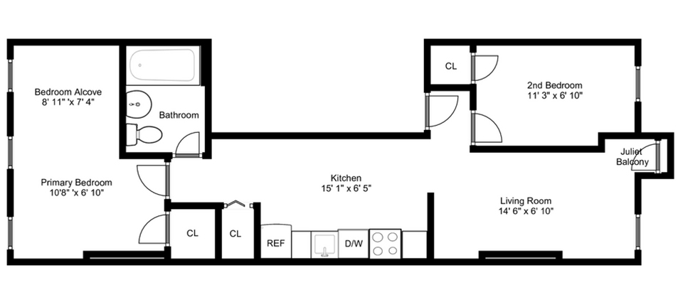 Floorplan for 327 East 116th Street, 3