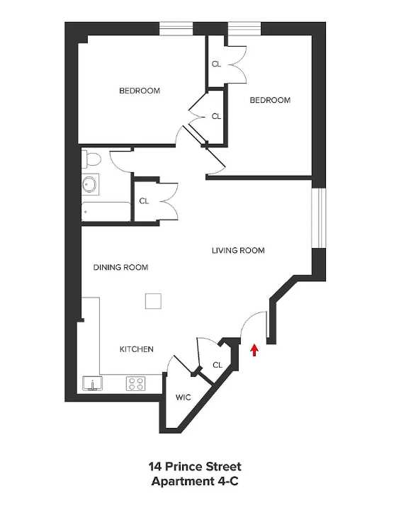 Floorplan for 14 Prince Street, 4C