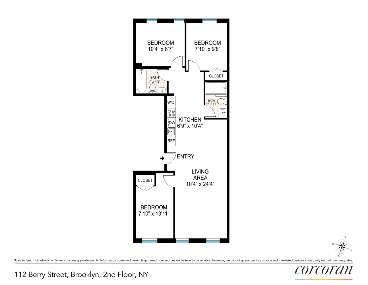 Floorplan for 112 Berry Street, 2