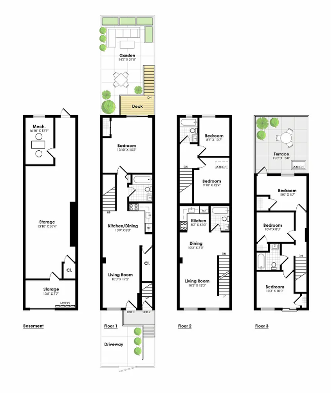 Floorplan for 539 Quincy Street