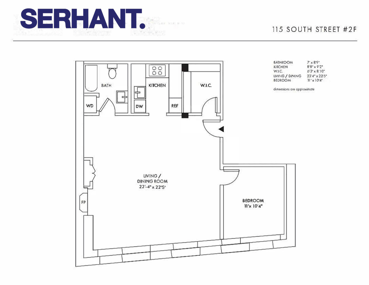 Floorplan for 115 South Street, 2F