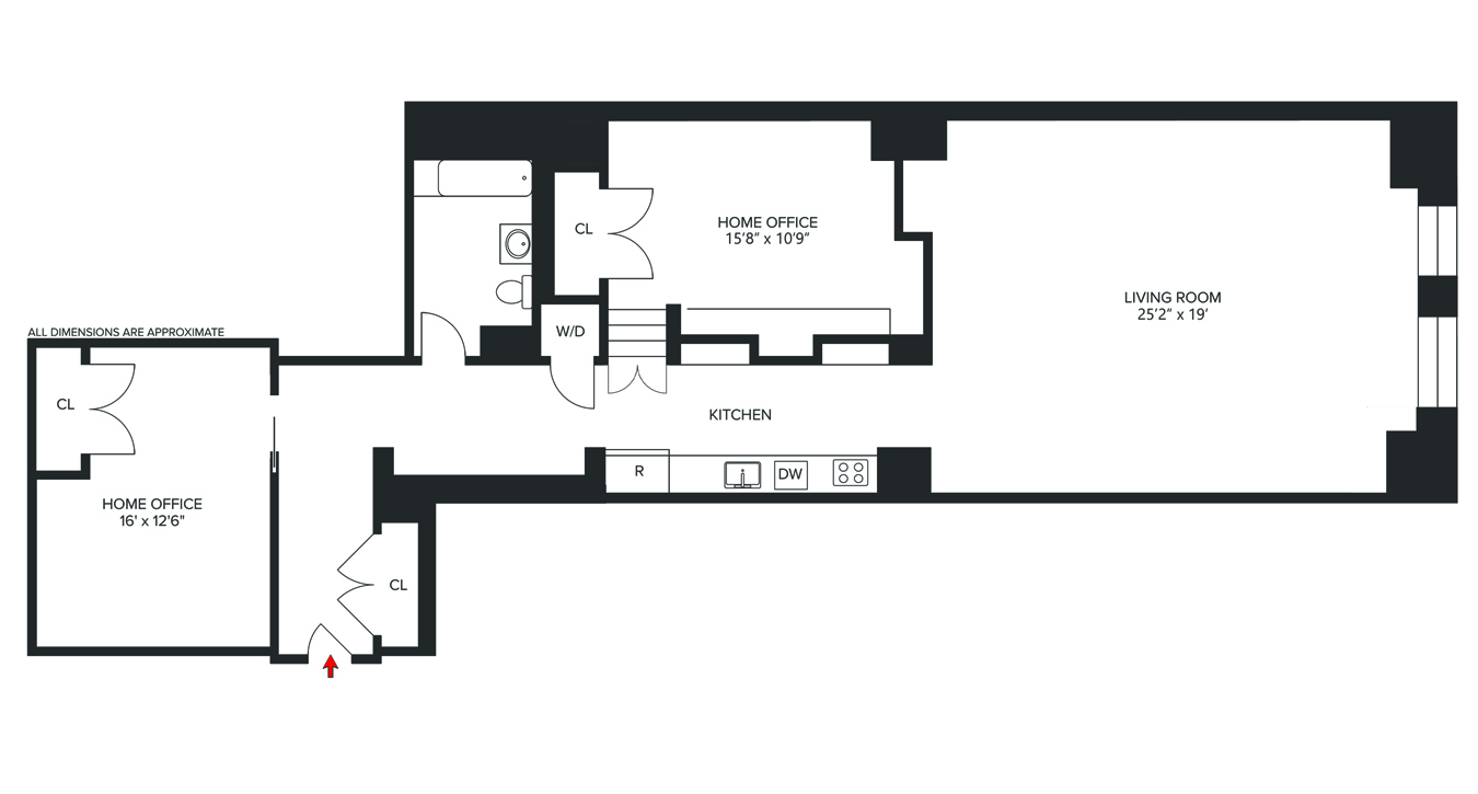 Floorplan for 15 Broad Street, 1230