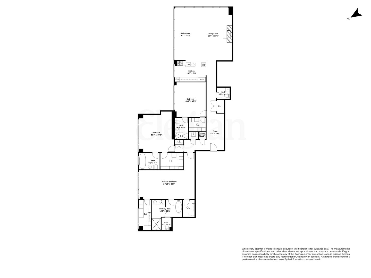 Floorplan for 15 Union Square, 8-B