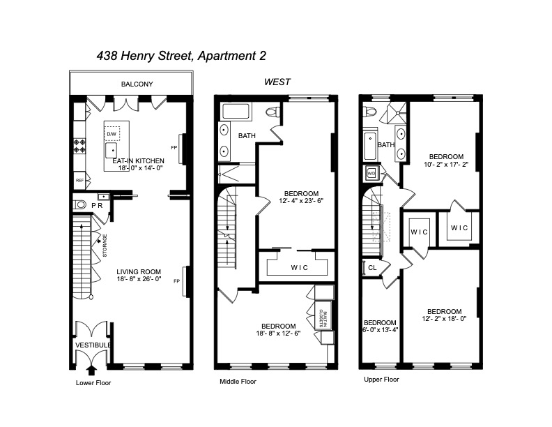 Floorplan for 438 Henry Street, 2