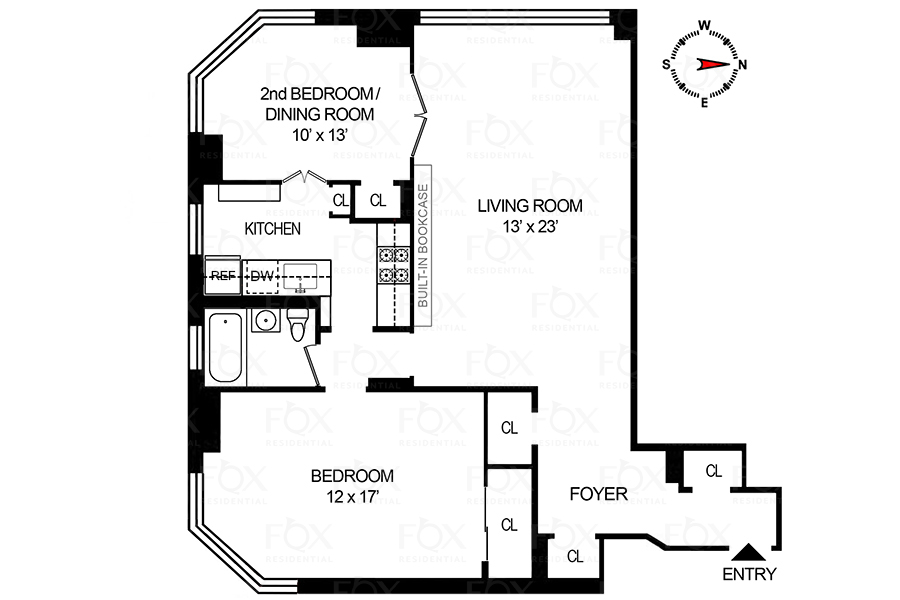 Floorplan for 201 East 83rd Street, 3D