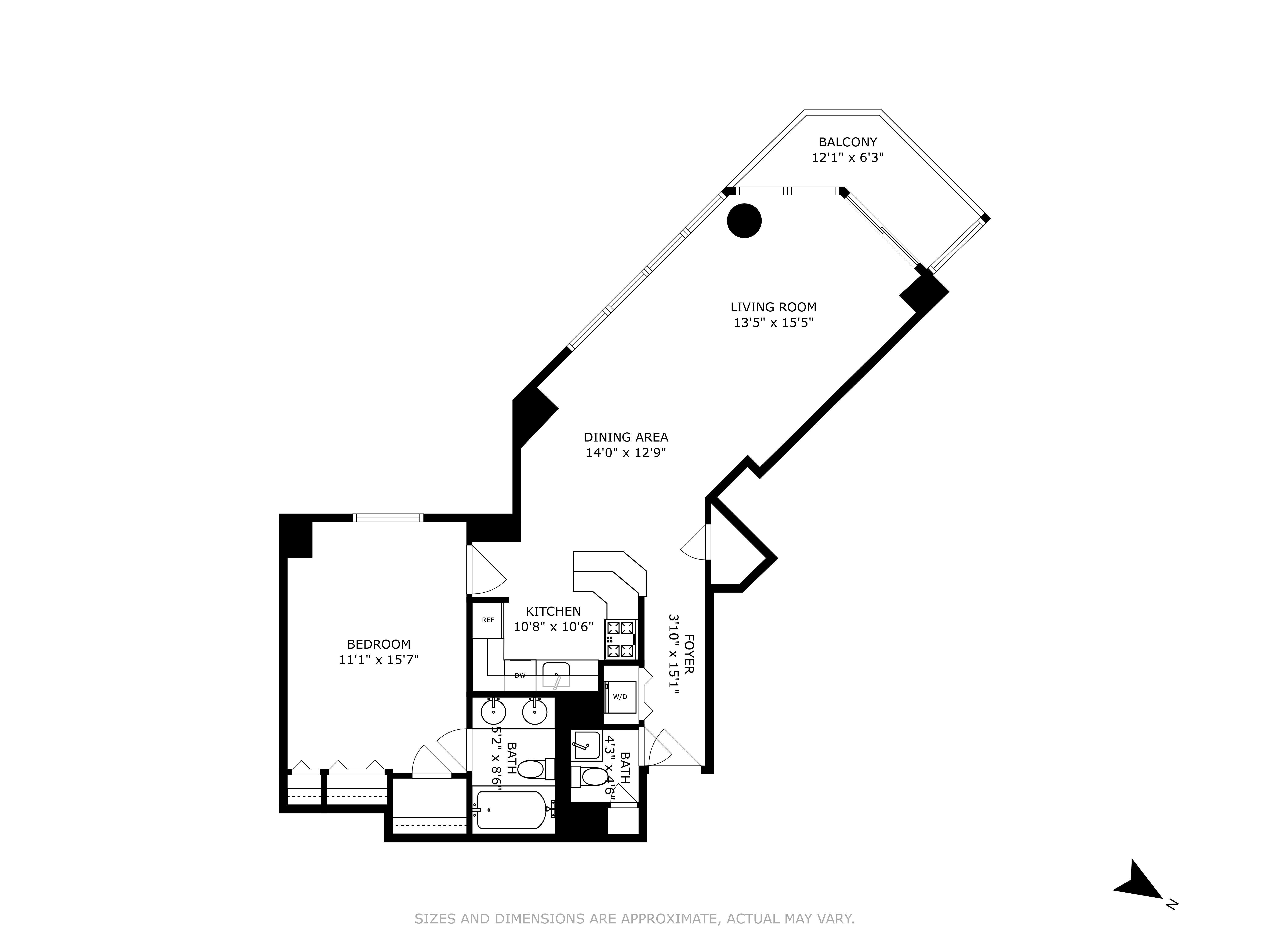 Floorplan for 200 East 61st Street, 18A