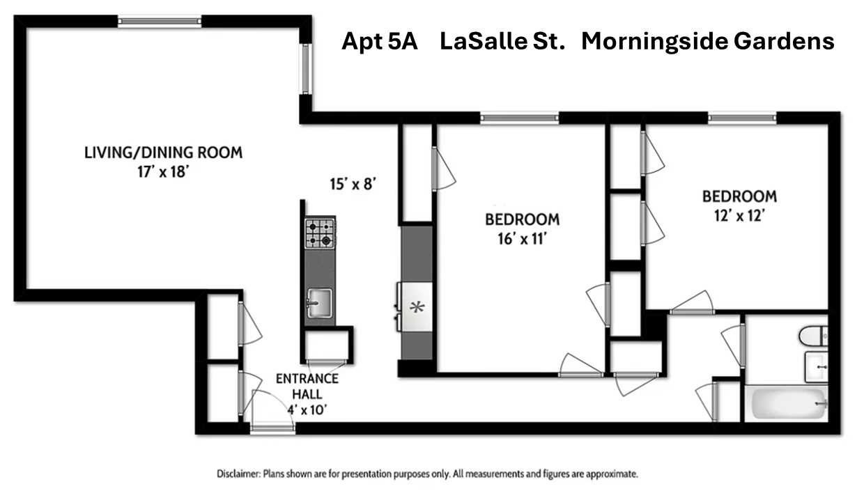 Floorplan for 90 La Salle Street, 5A