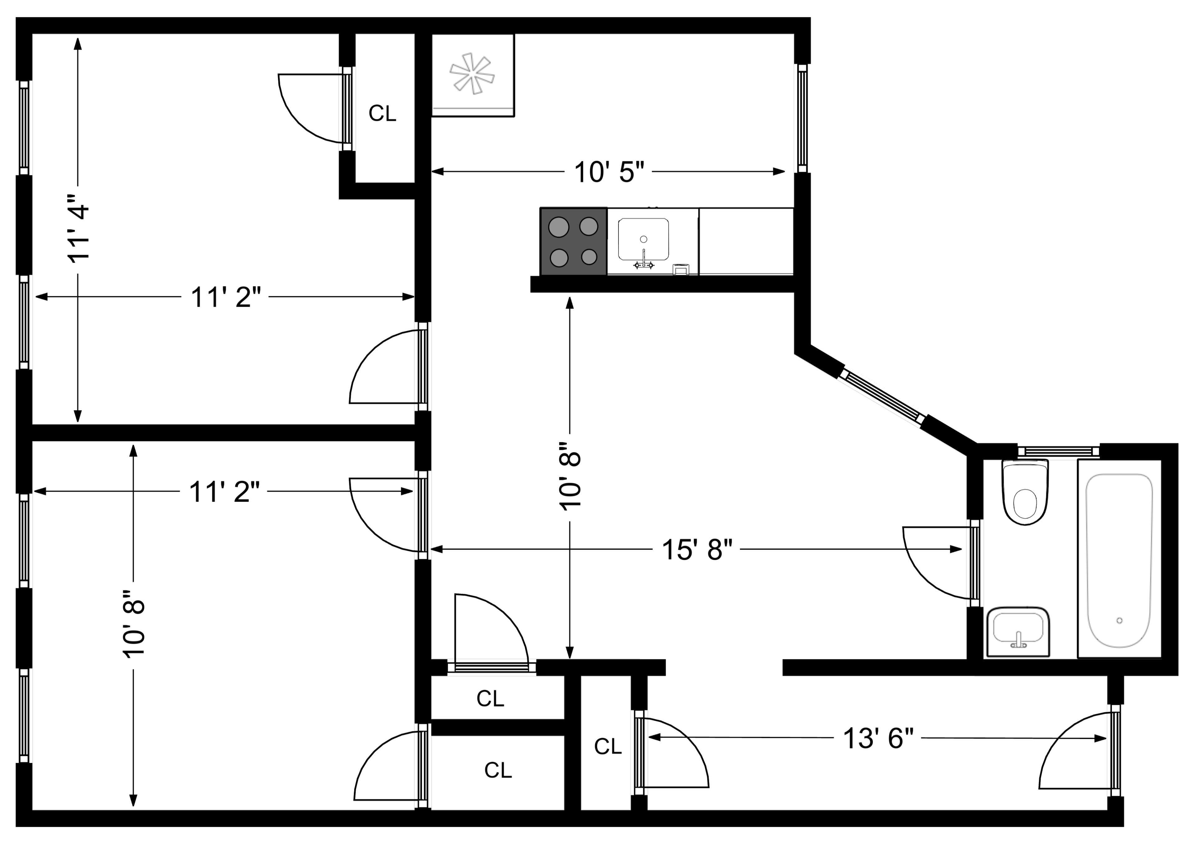 Floorplan for 53 East 7th Street, 3