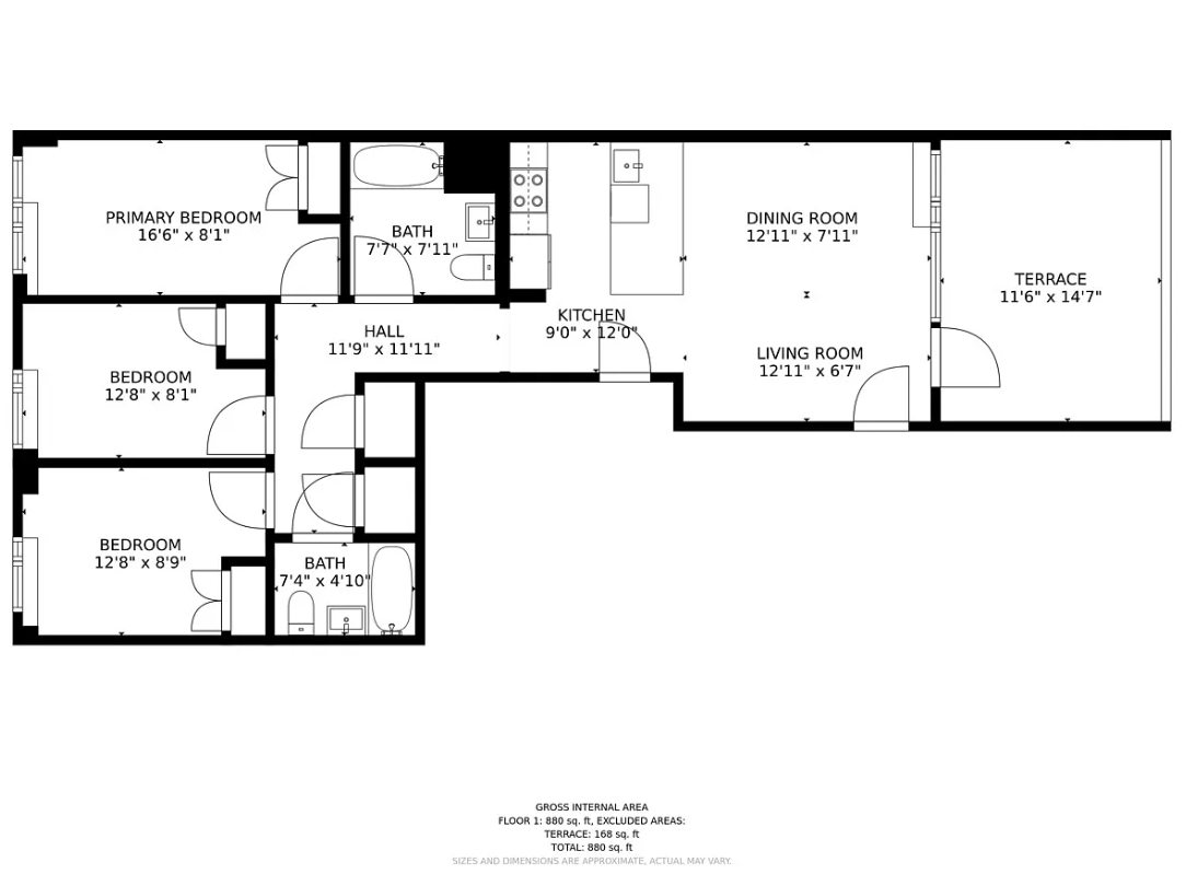 Floorplan for 118 Suydam Street, 603