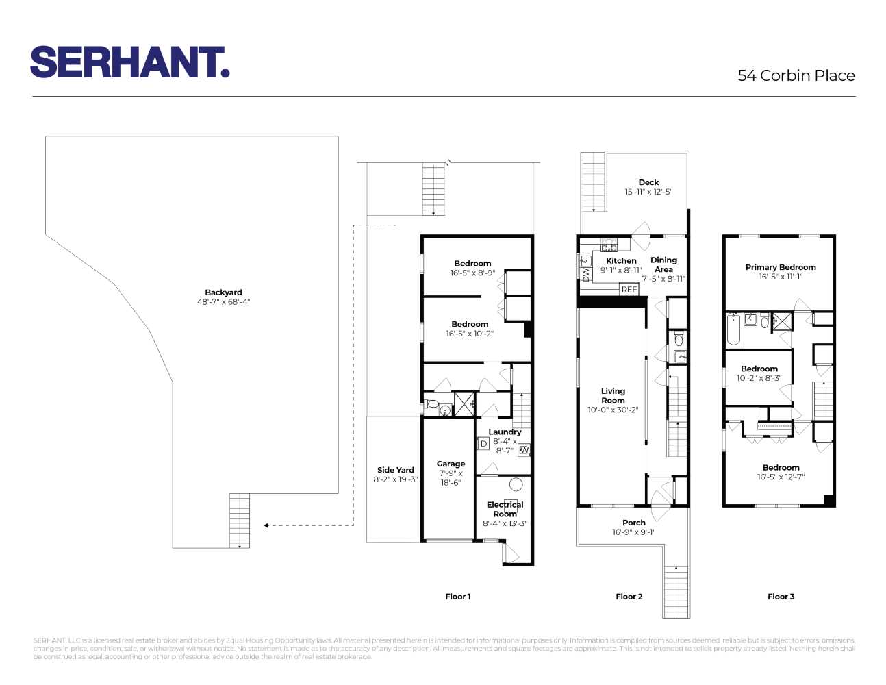 Floorplan for 54 Corbin Place