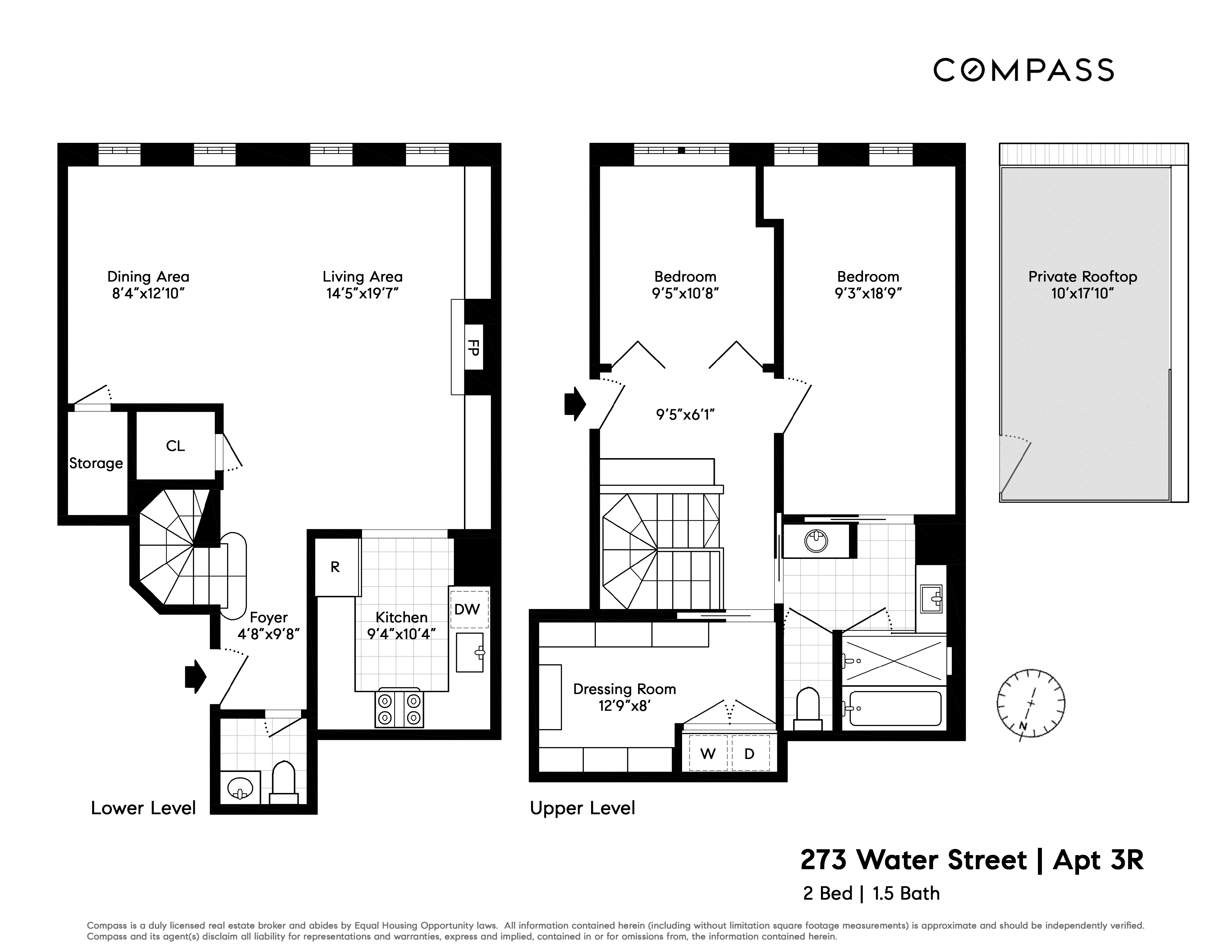 Floorplan for 273 Water Street, 3R