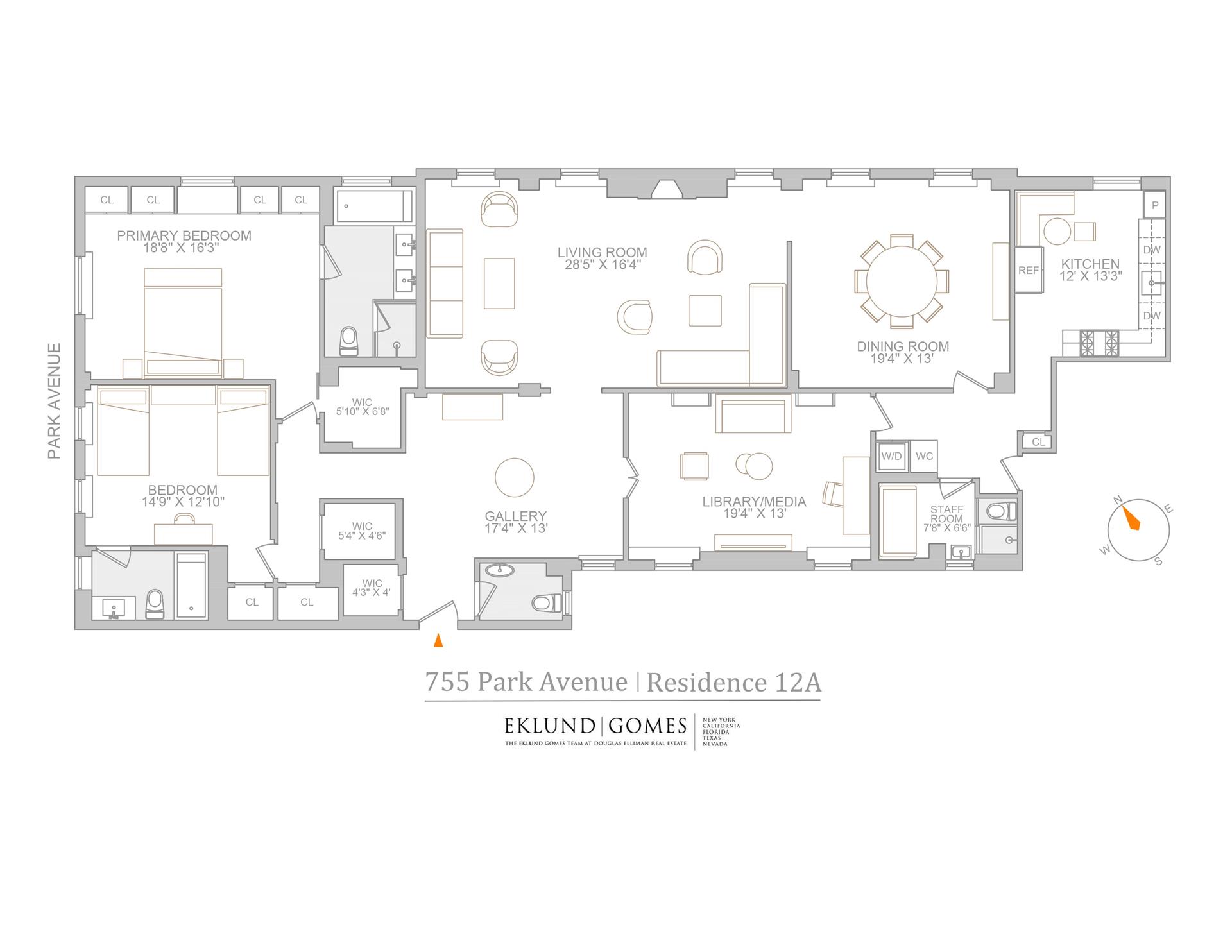 Floorplan for 755 Park Avenue, PHA