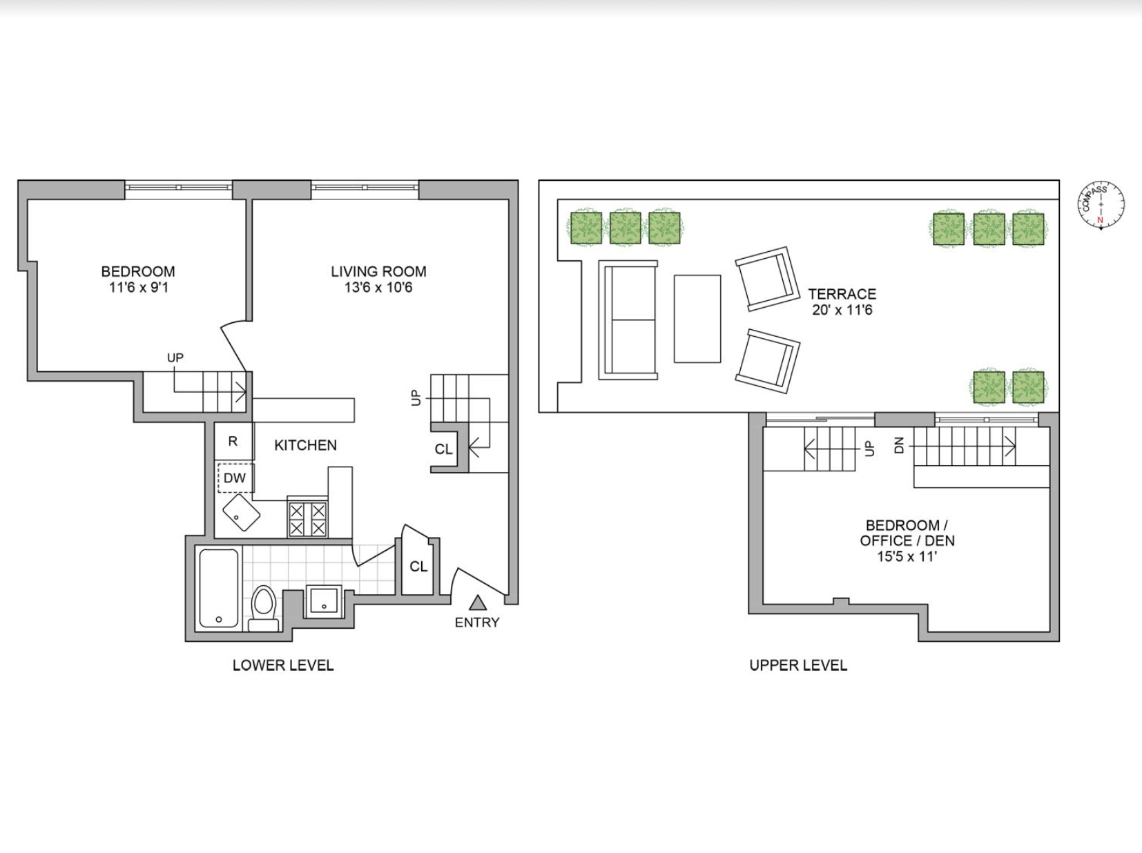 Floorplan for 207 East 21st Street, 6B