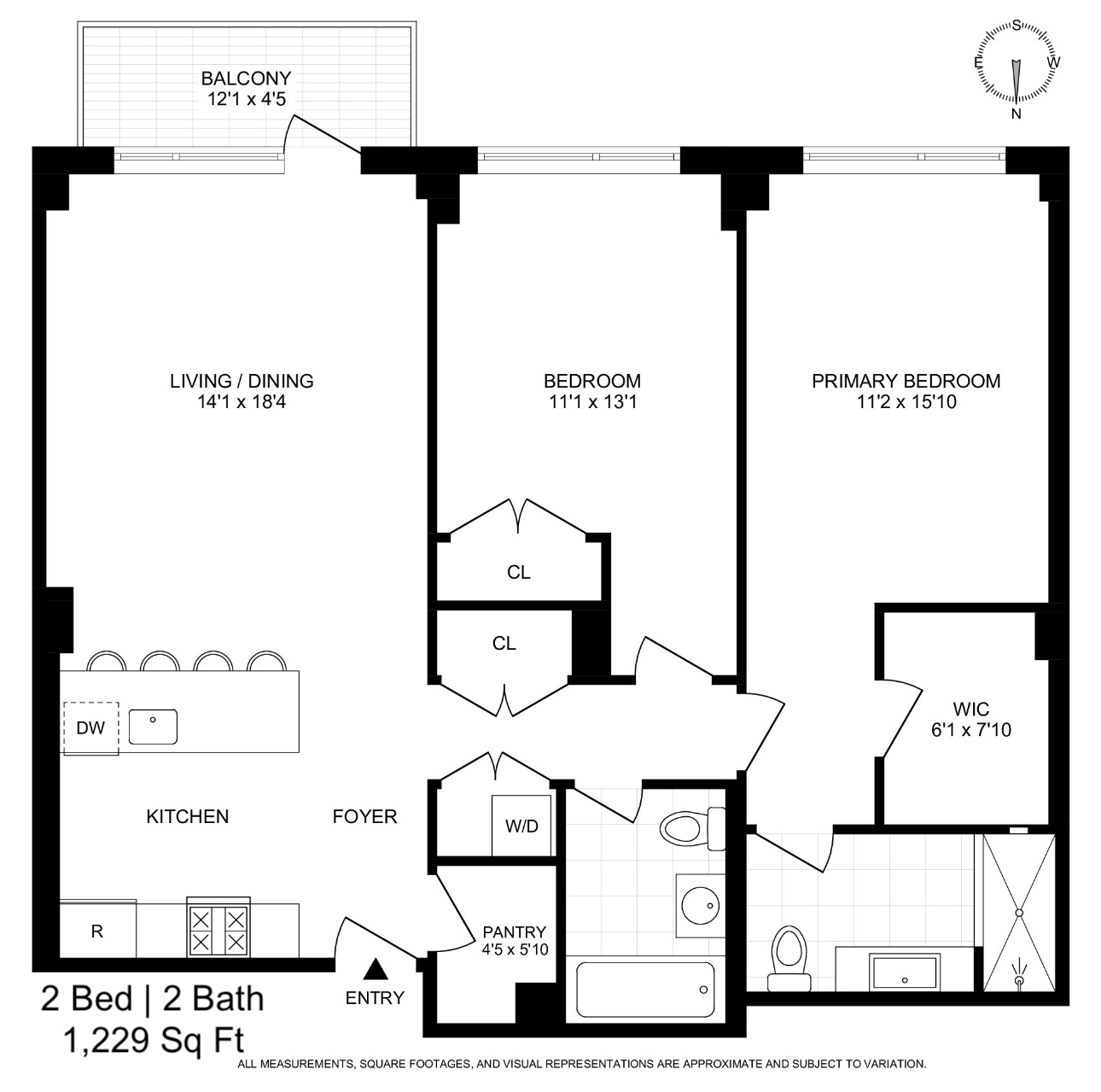 Floorplan for 26 Broadway, 402