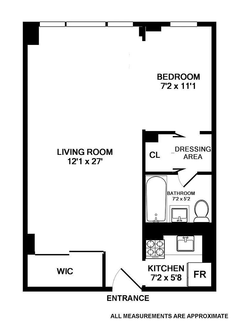 Floorplan for 201 East 37th Street, 8E