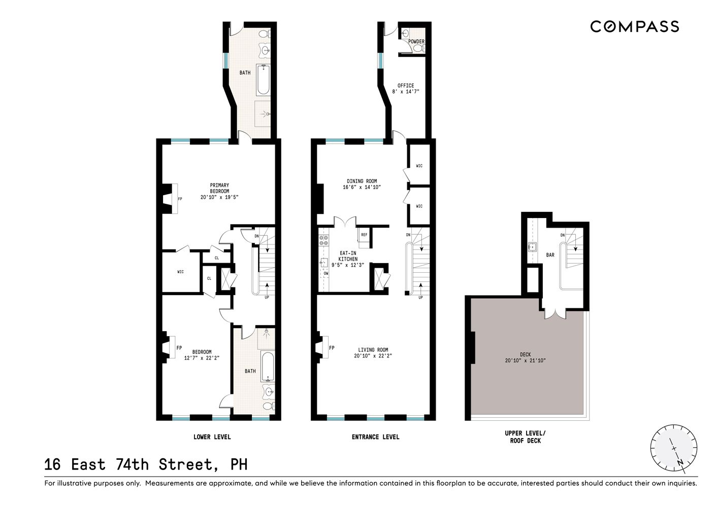 Floorplan for 16 East 74th Street, 4/5