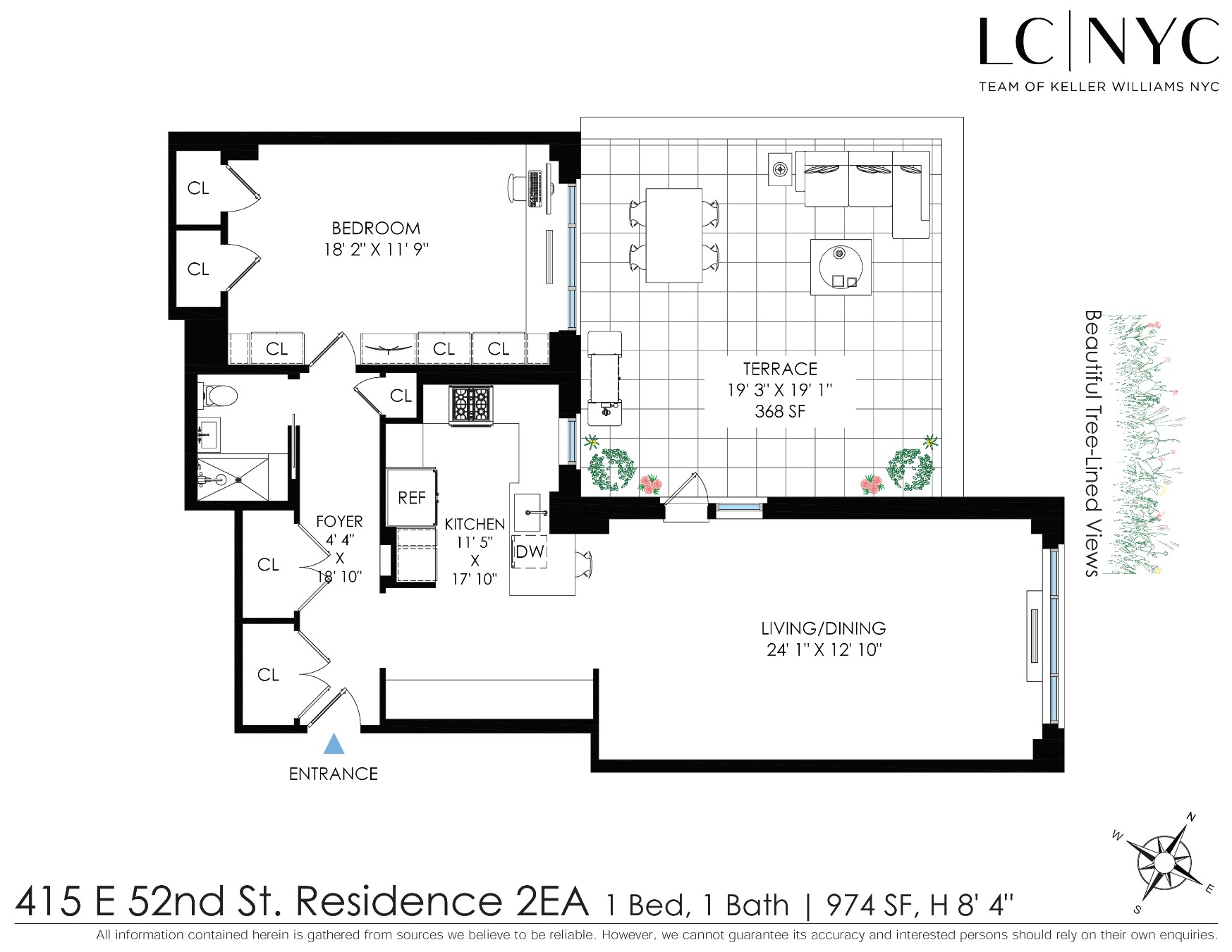 Floorplan for 415 East 52nd Street, 2EA