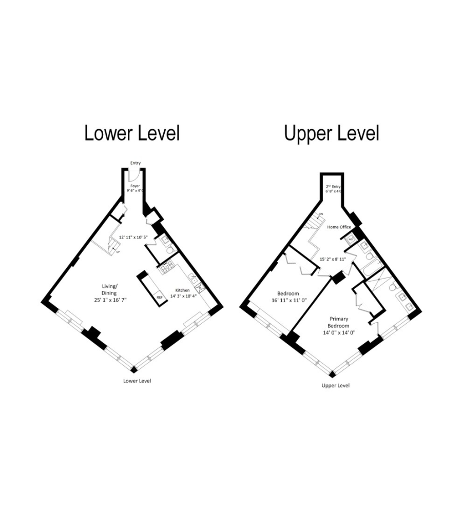 Floorplan for 21 South End Avenue, 208