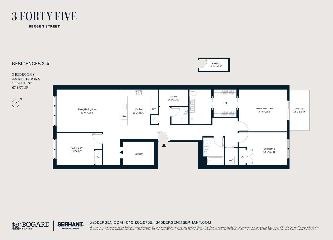 Floorplan for 345 Bergen Street, 3