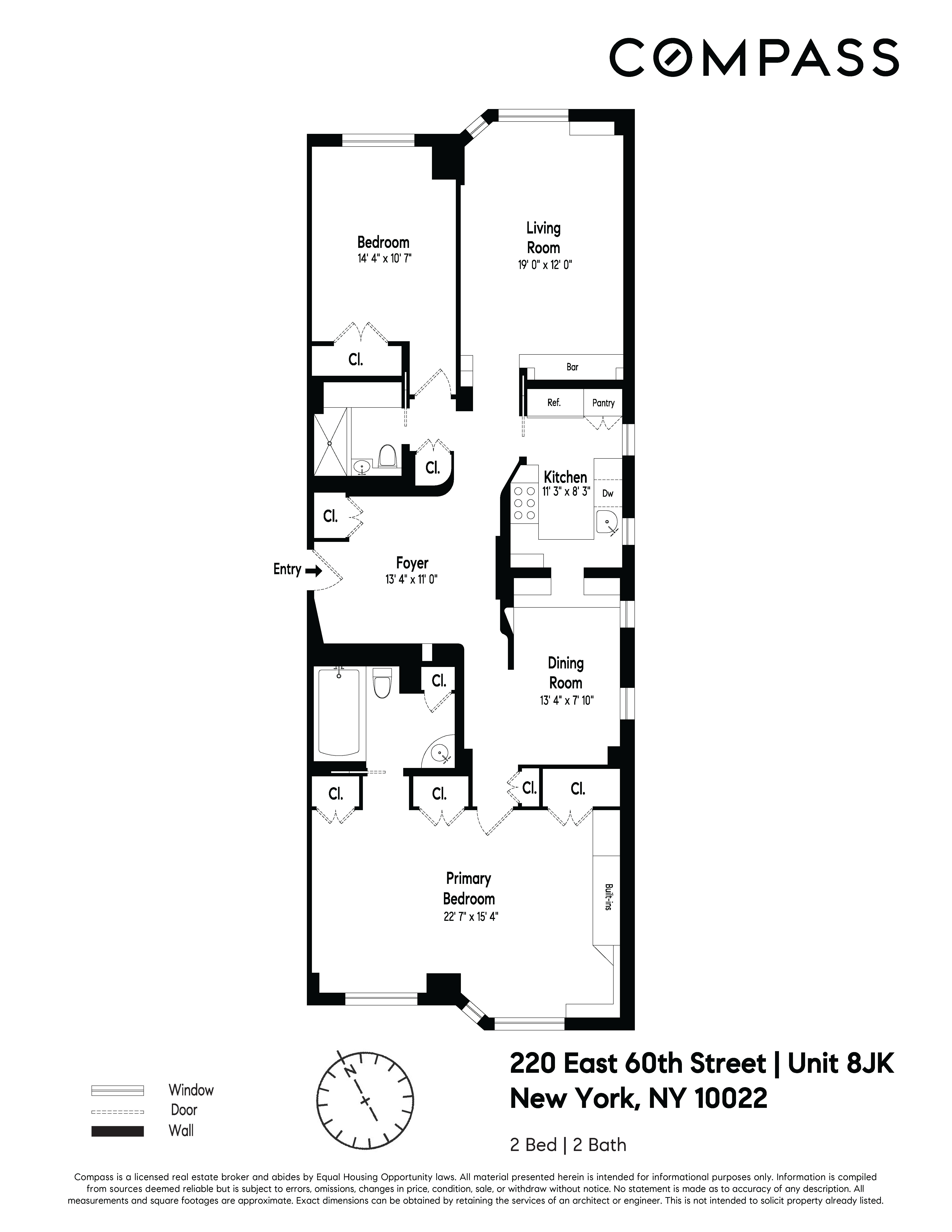 Floorplan for 220 East 60th Street, 8JK