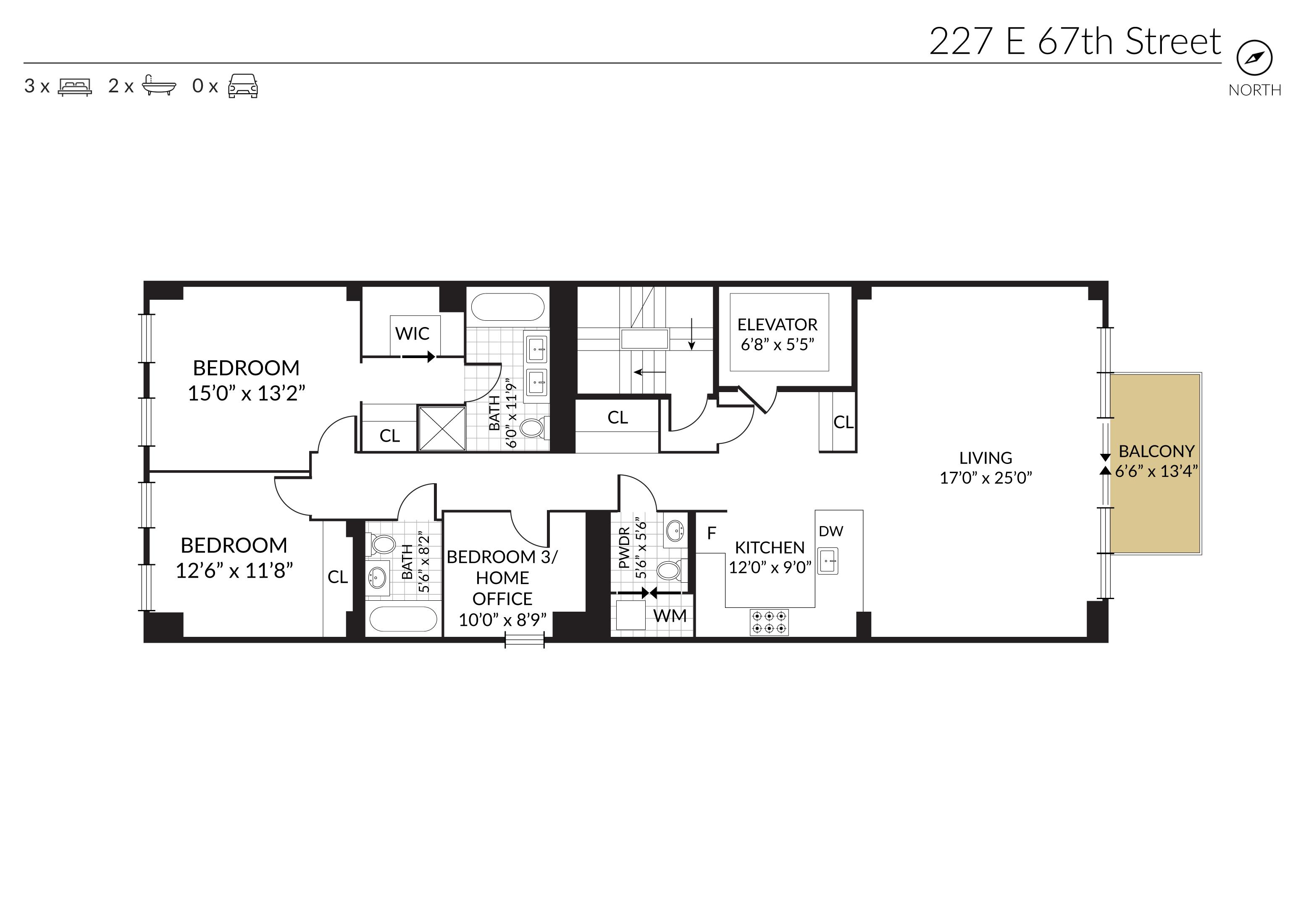 Floorplan for 227 East 67th Street, 3