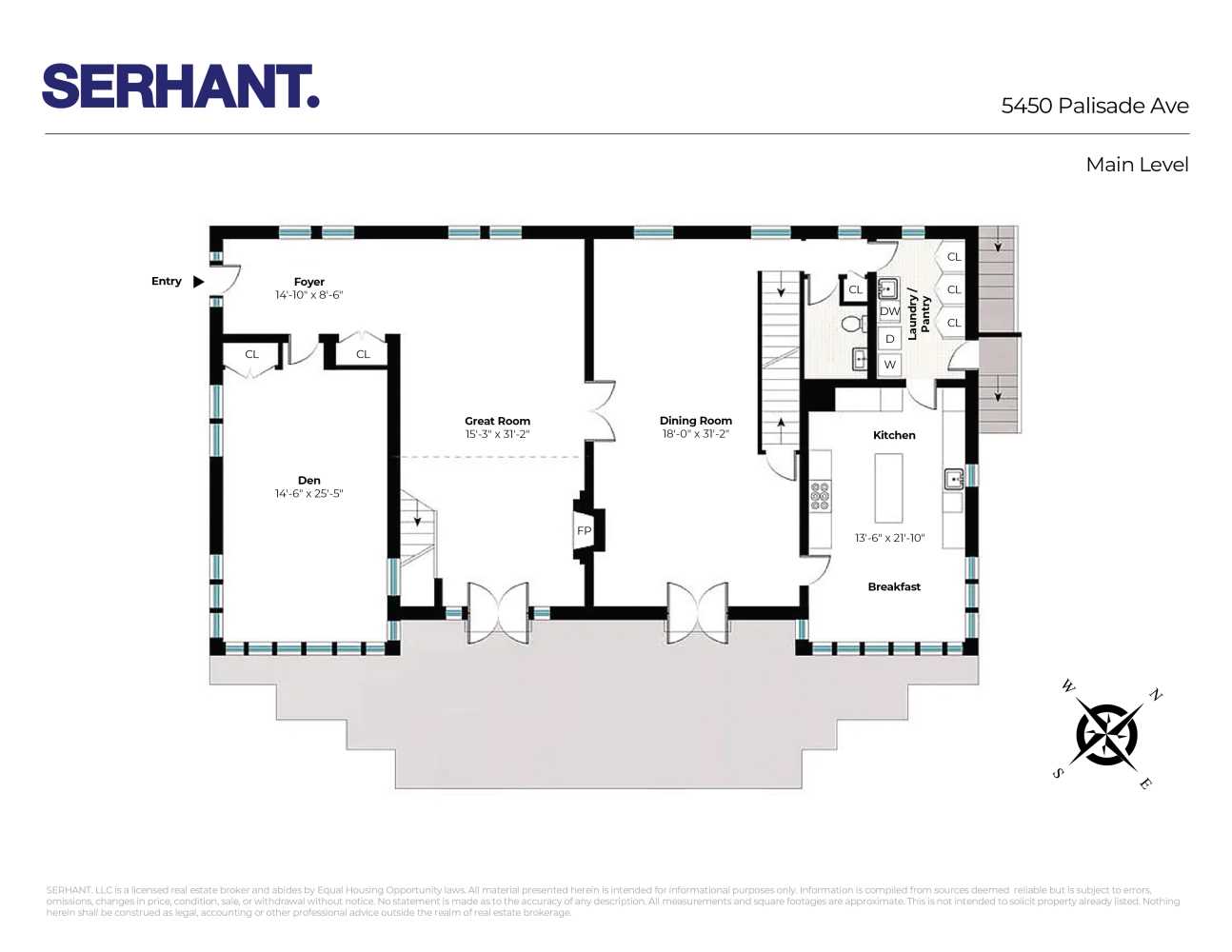 Floorplan for 5450 Palisade Avenue