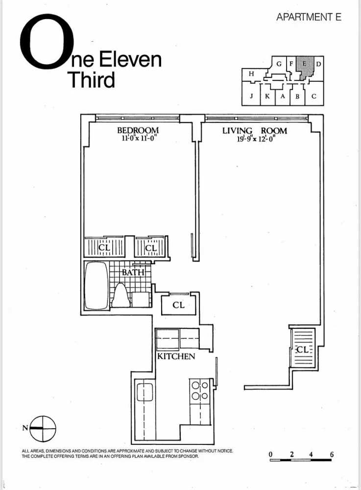 Floorplan for 111 3rd Avenue, 8E