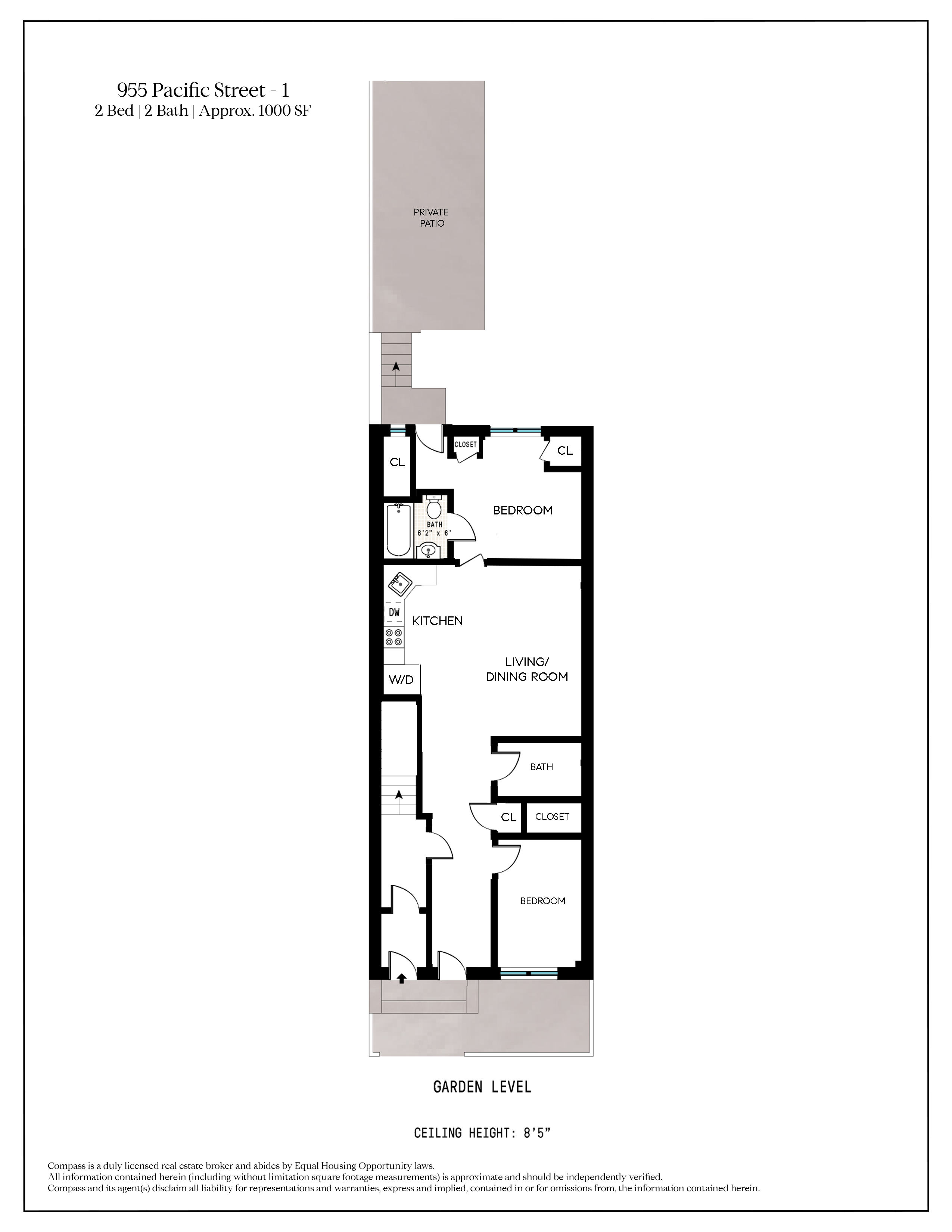 Floorplan for 955 Pacific Street, 1