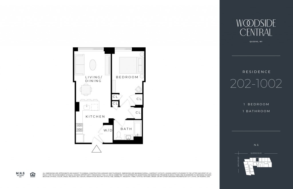 Floorplan for 46-09 69th Street, 602