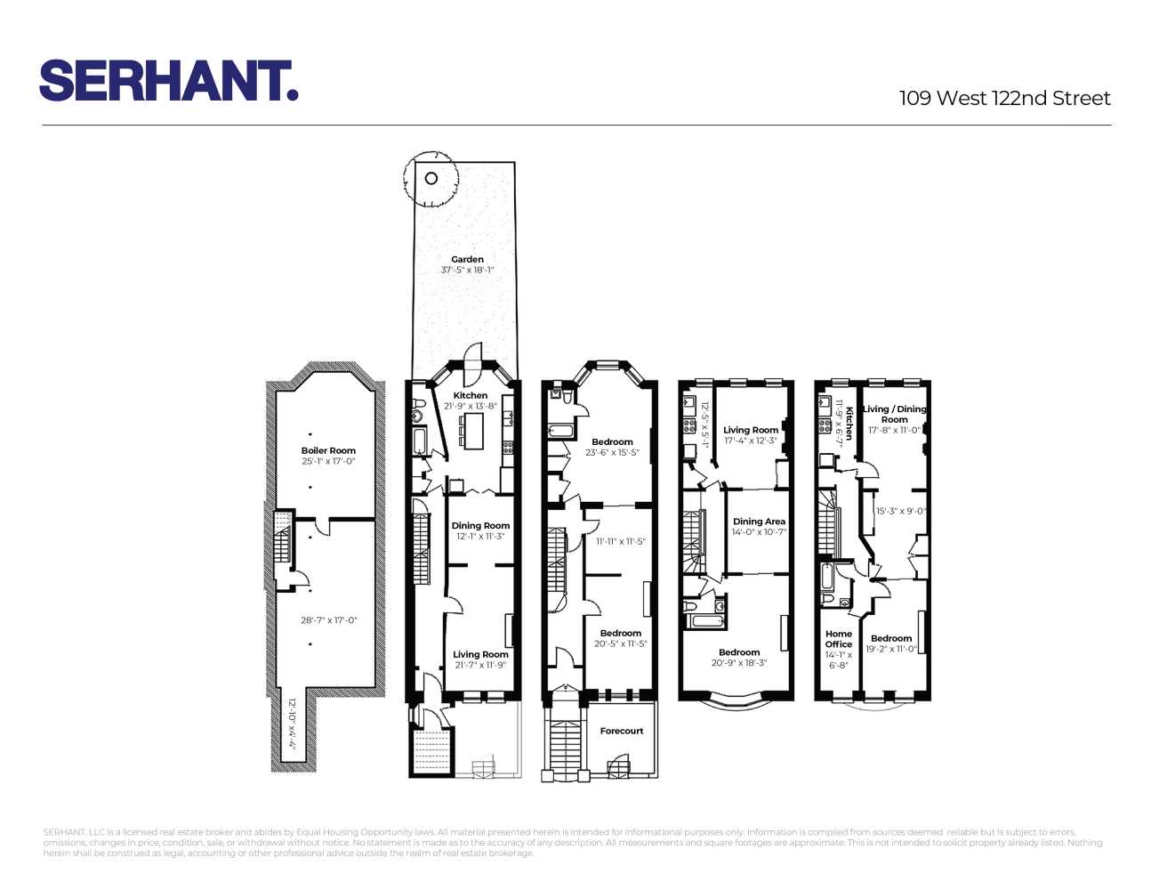 Floorplan for 109 West 122nd Street