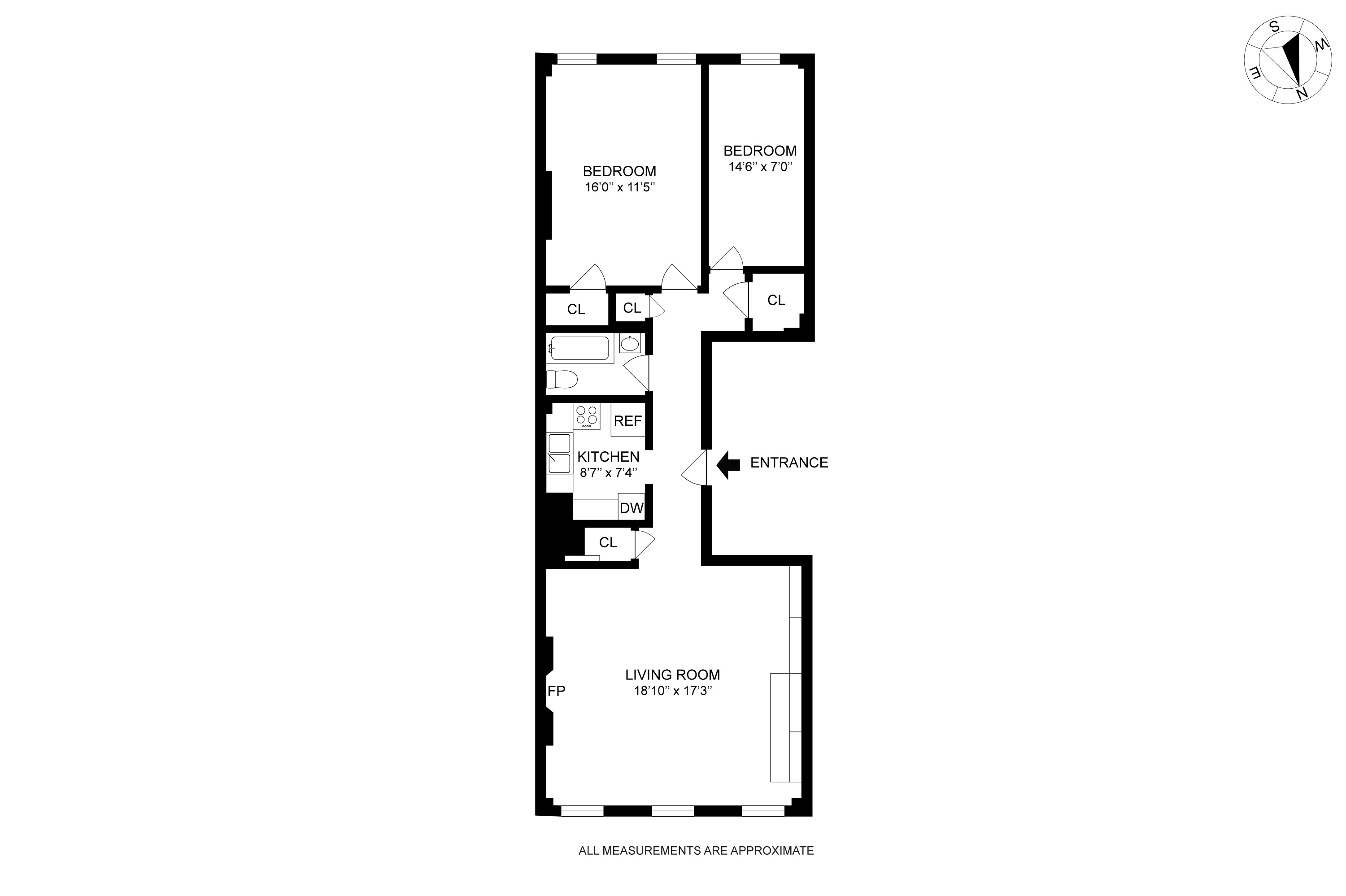 Floorplan for 118 East, 37th Street, 3