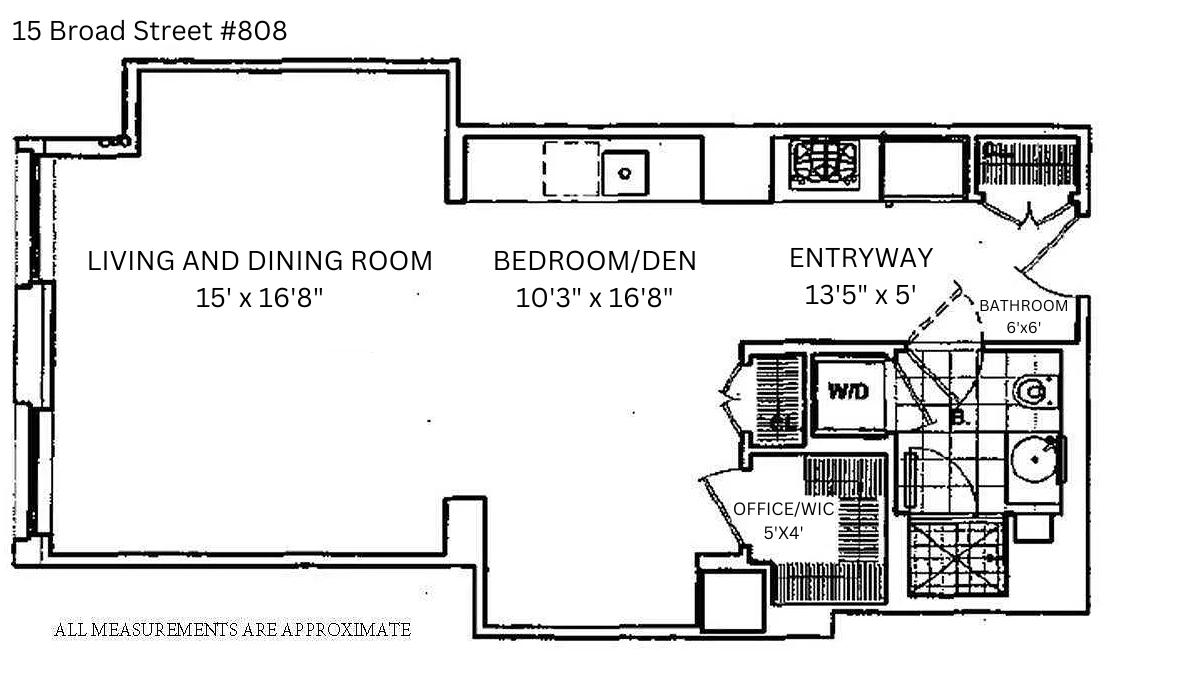 Floorplan for 15 Broad Street, 808