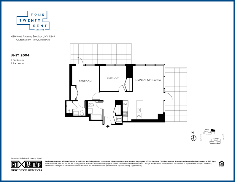 Floorplan for 420 Kent Avenue, 2004