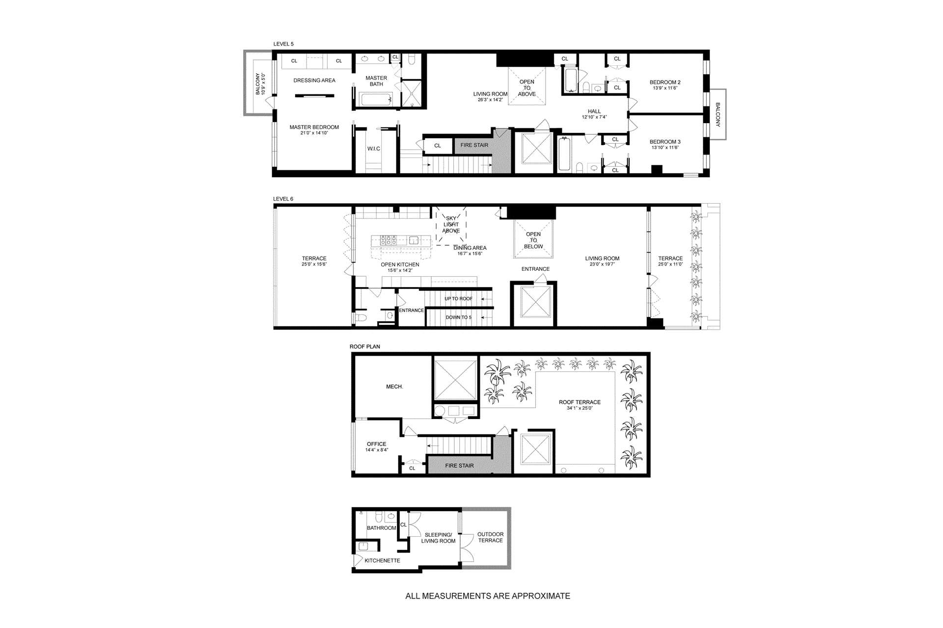 Floorplan for 46 Laight Street, PENTHOUSE