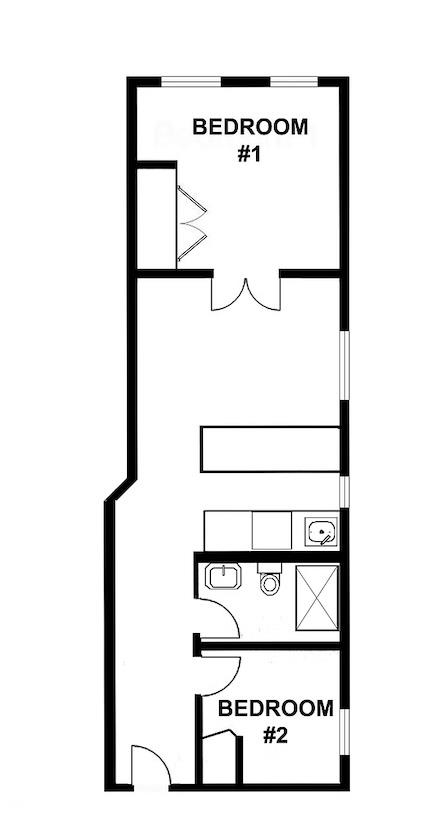 Floorplan for 65 West 107th Street, 3-A