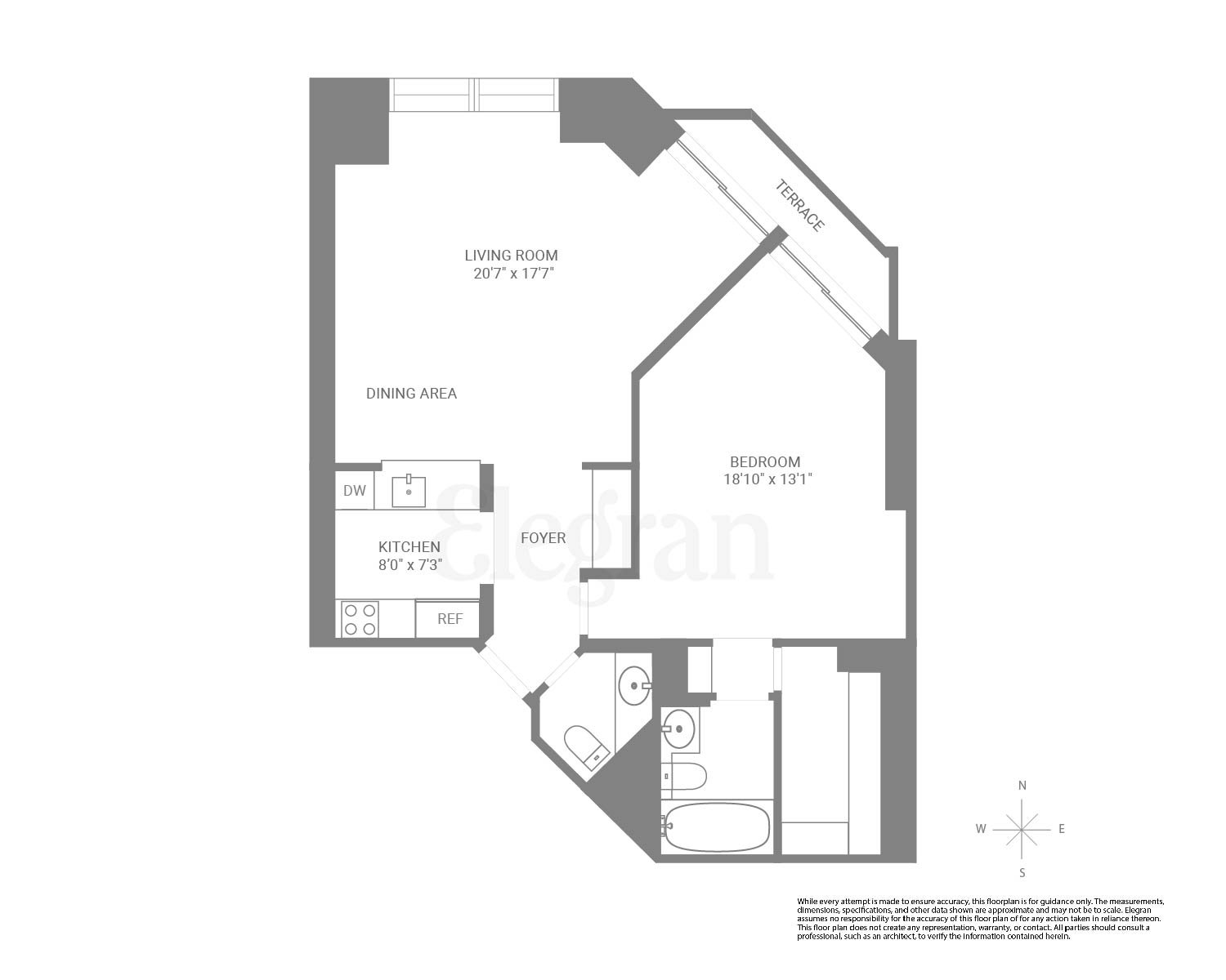 Floorplan for 150 West 56th Street, 2803