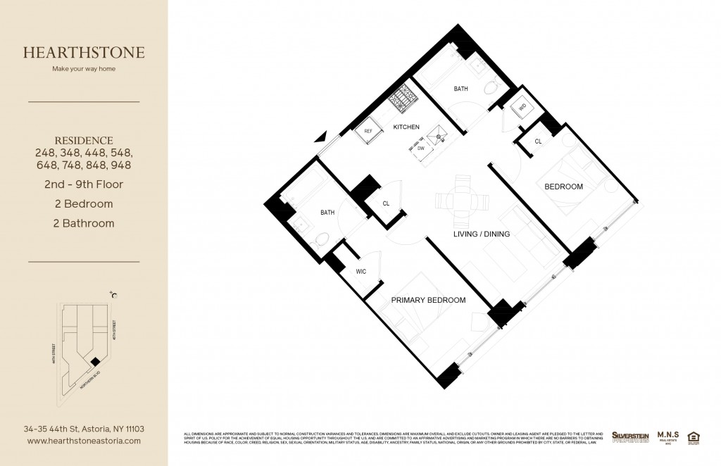 Floorplan for 34-35 44th Street, 448