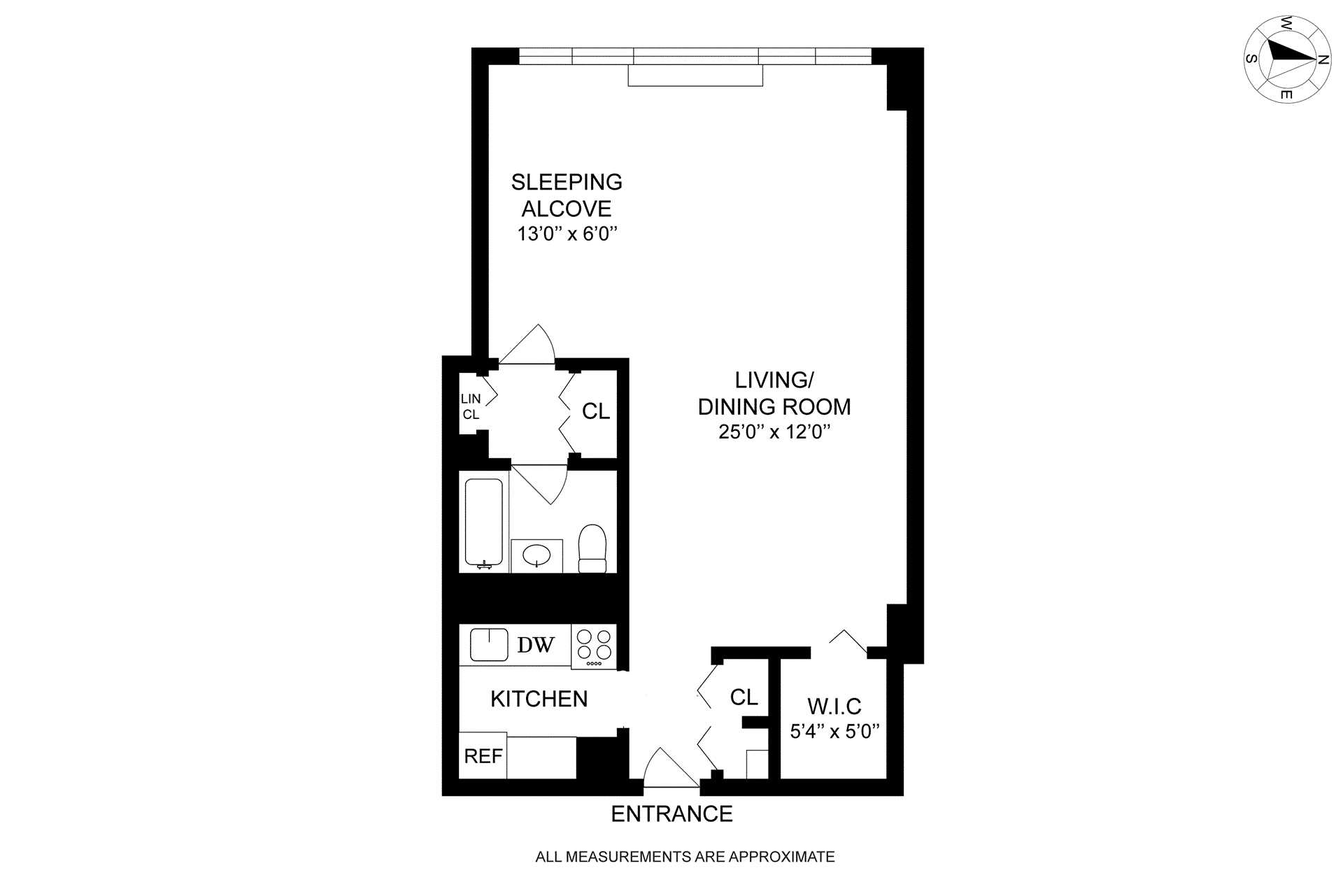 Floorplan for 155 West 68th Street, 310