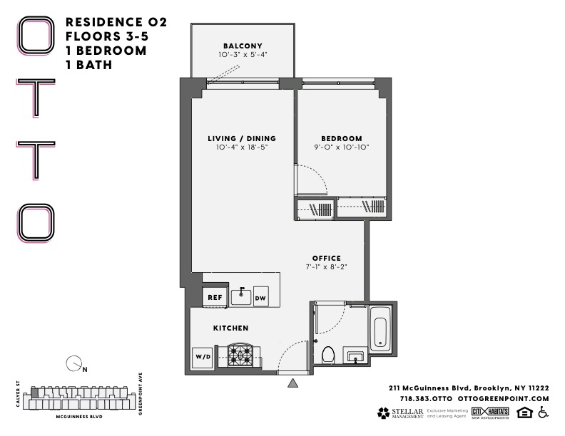 Floorplan for 211 Mc Guinness Boulevard, 302