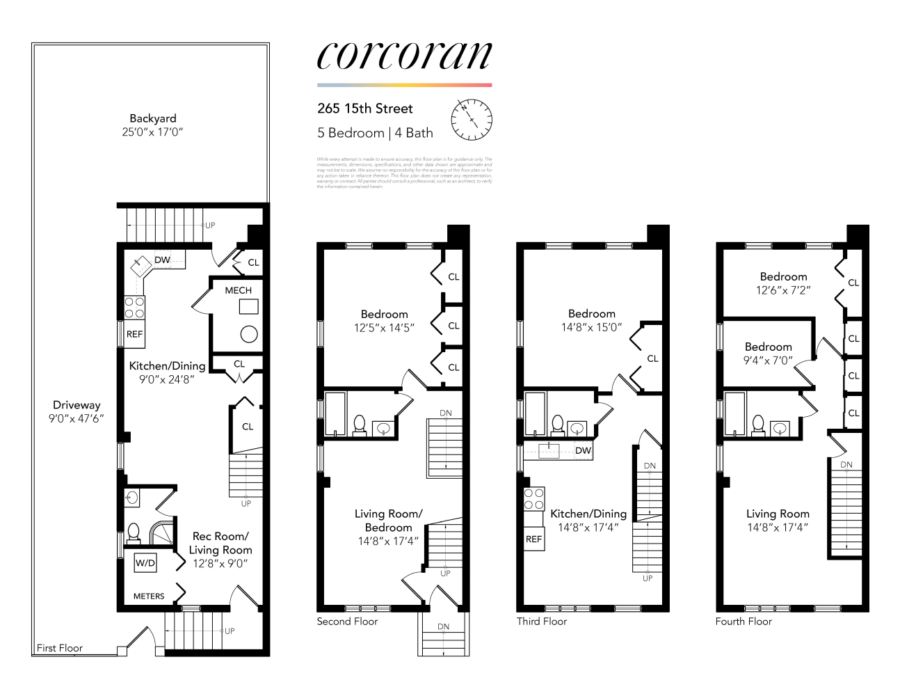 Floorplan for 265 15th Street