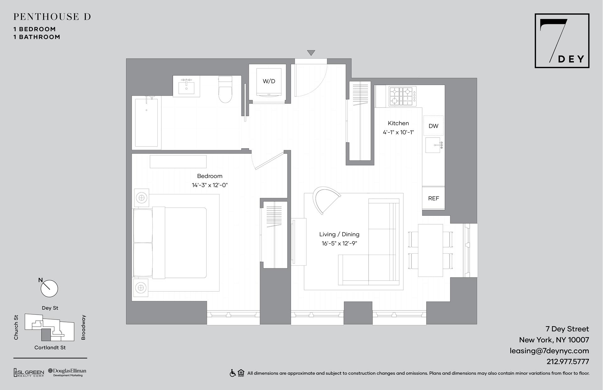 Floorplan for 7 Dey Street, PHD