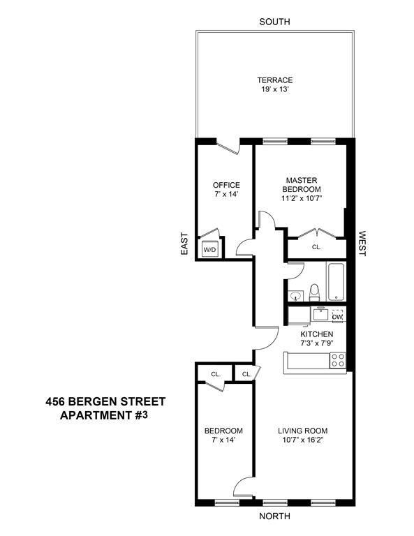 Floorplan for 456 Bergen Street, 3